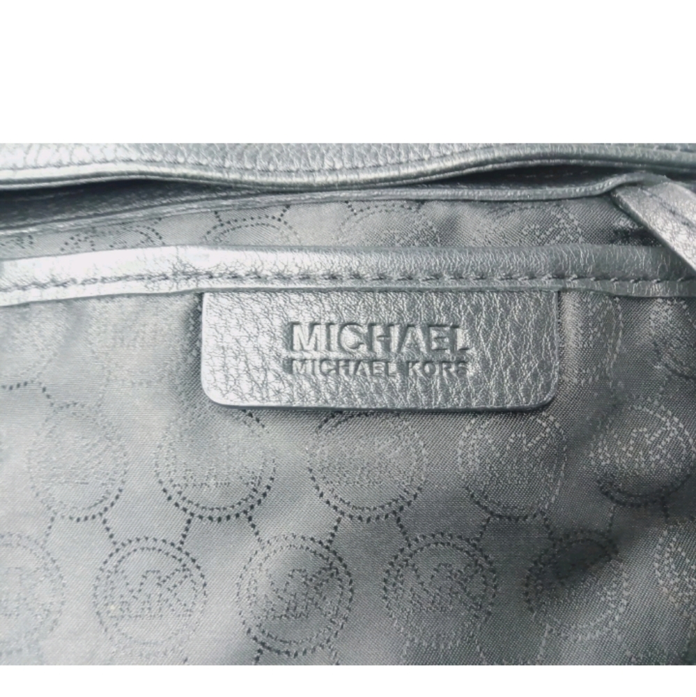 Michael Kors Jet Set Chain Medium Shoulder Tote Black Pebbled Leather Bag - Picture 10 of 11